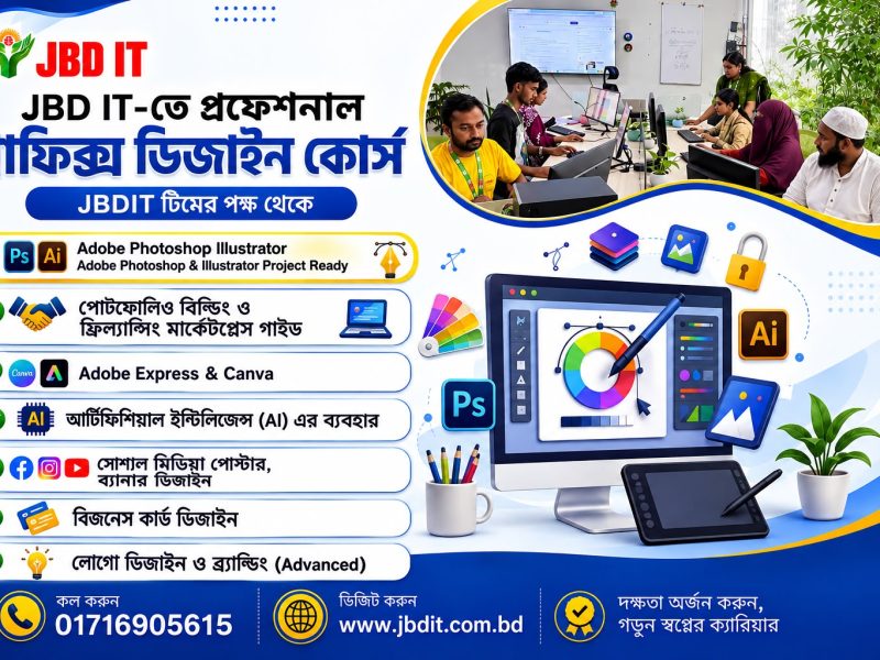 Graphics Design Course in Rajshahi - JBD IT Advanced Training