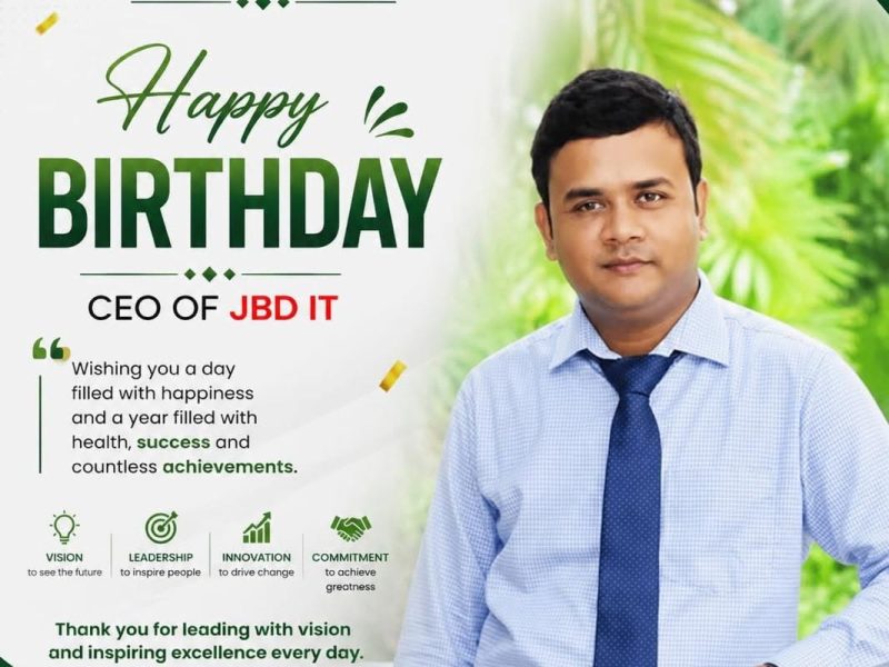 Bikrom Raj, CEO of JBD IT - Happy Birthday Celebration