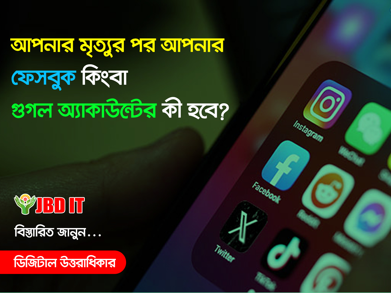 ডিজিটাল উত্তরাধিকার: আপনার মৃত্যুর পর আপনার ফেসবুক বা গুগল অ্যাকাউন্টের কী হবে?